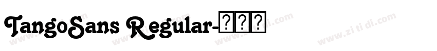TangoSans Regular字体转换